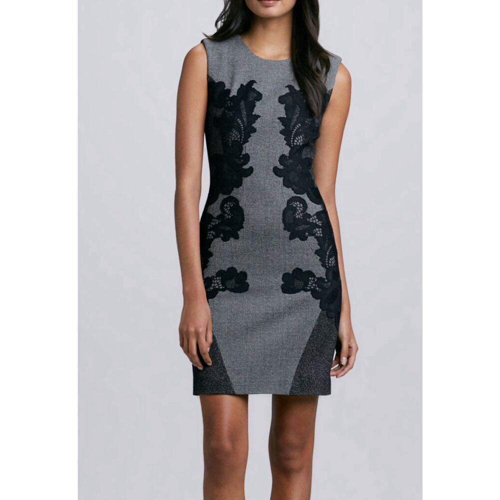 Diane von Furstenberg ‘Pentra’ Woven Jacquard Jersey Dress Size 8